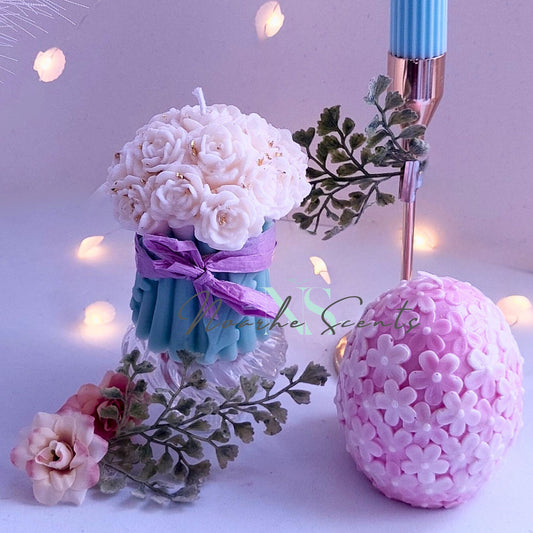 Vela Bouquet Fleurs Artesanal Cera de Soja | Noarhe
