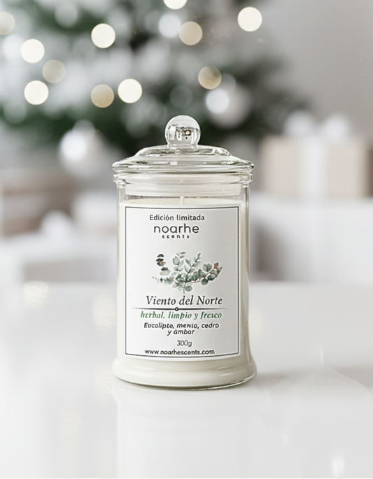 Vela Aromática Viento del Norte | Aroma Amaderado y Fresco  | Noarhe scents