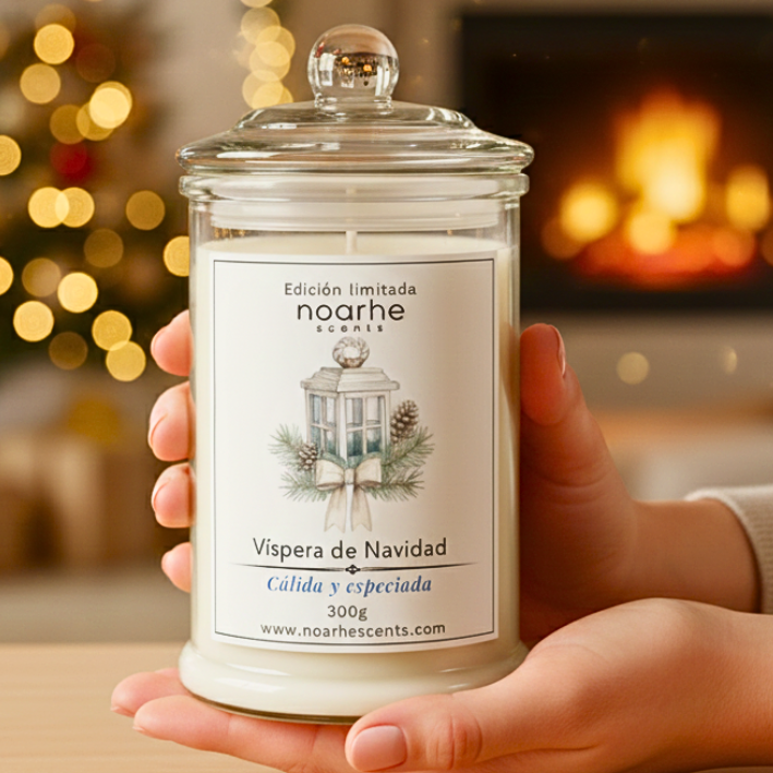 Vela Aromática Víspera de Navidad | Aroma Cálido y Especiado